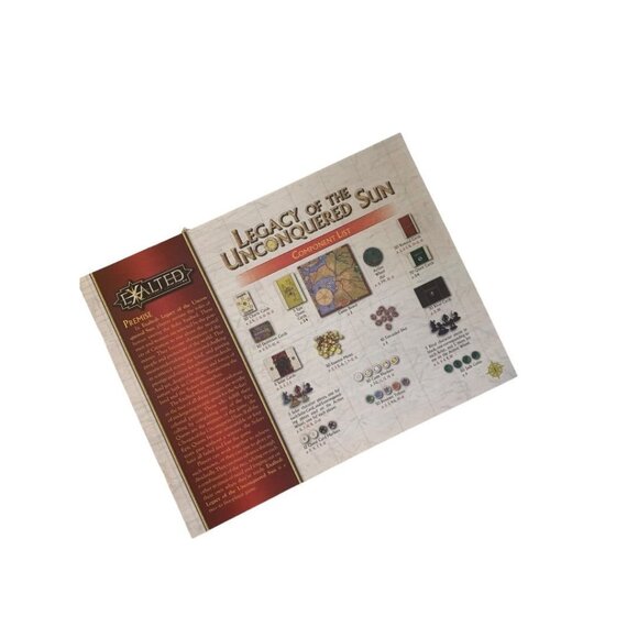 Legacy of the Unconquered Sun Game Replacement Game Board and Instructions Exalt - Picture 5 of 6